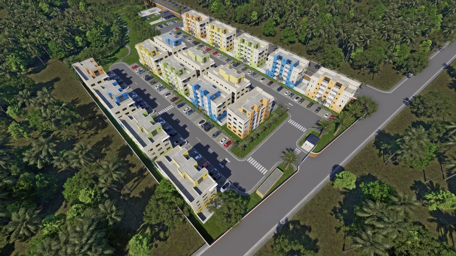 Vista aérea del Residencial Don Chimbín 5